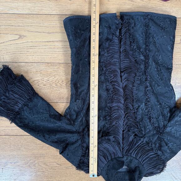 NWT Barronduquette Lace Ruffle Jacket SZ 8 Formal Witchy Dark Romantic Goth - Picture 13 of 13